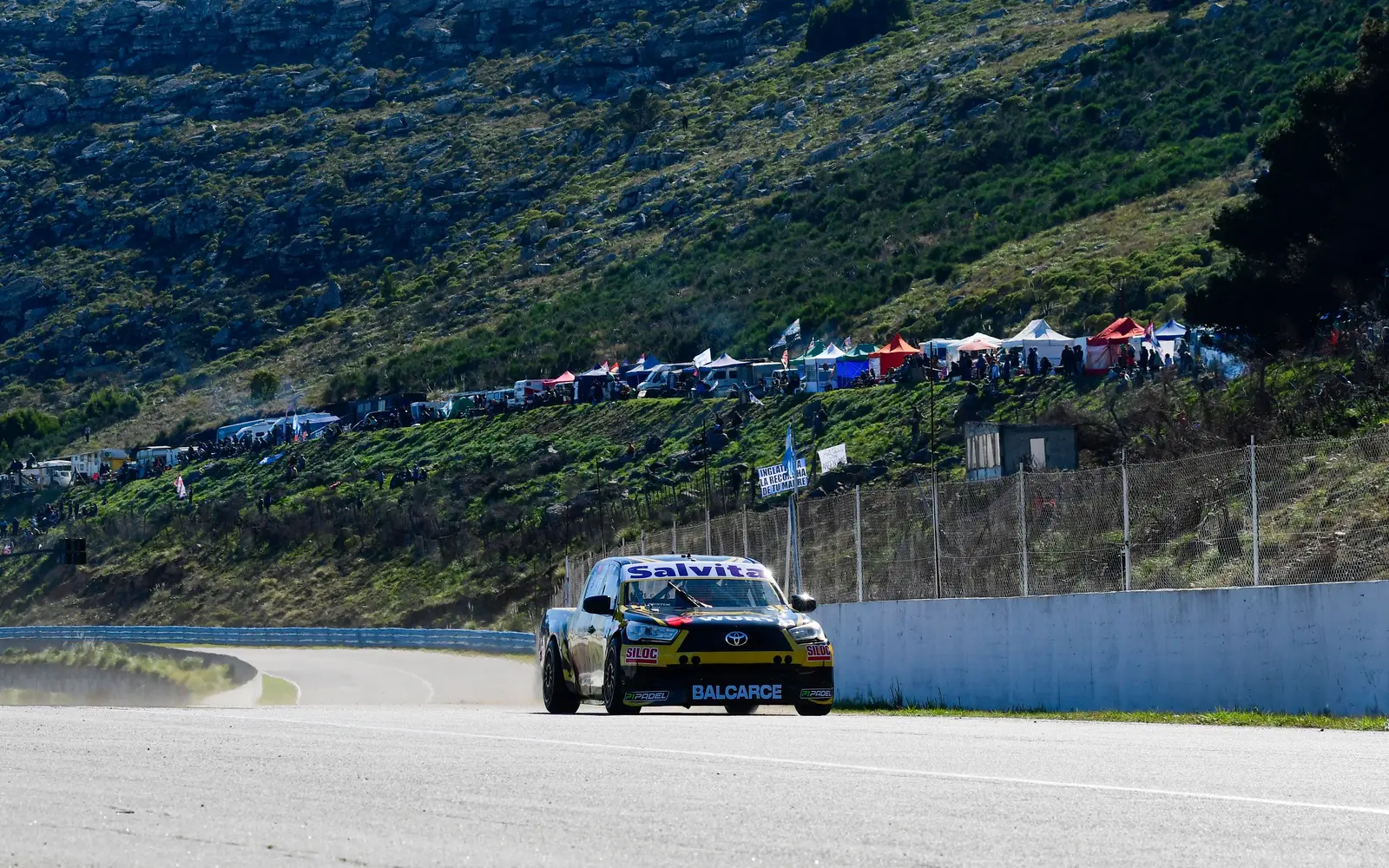 Ciantini, en la segunda práctica en Balcarce