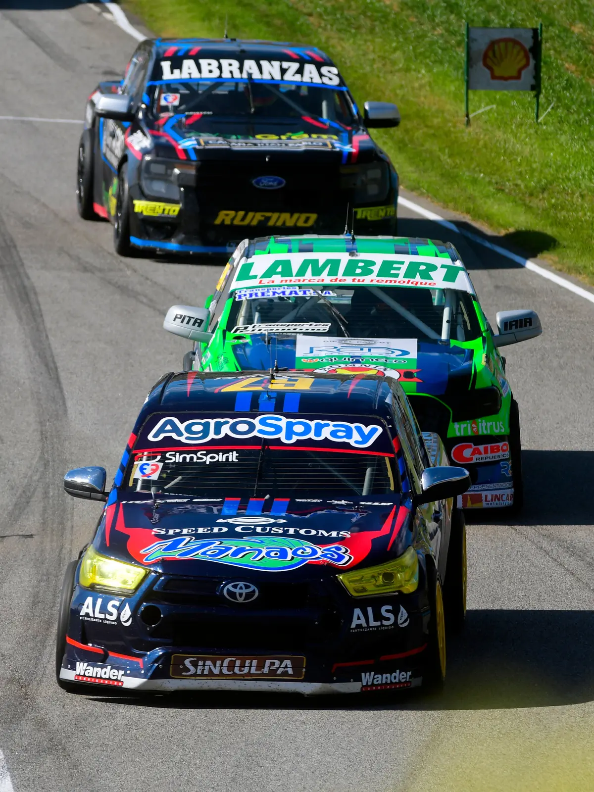 Los 3 de arriba del campeonato: Pellandino, Biagi y Cifre