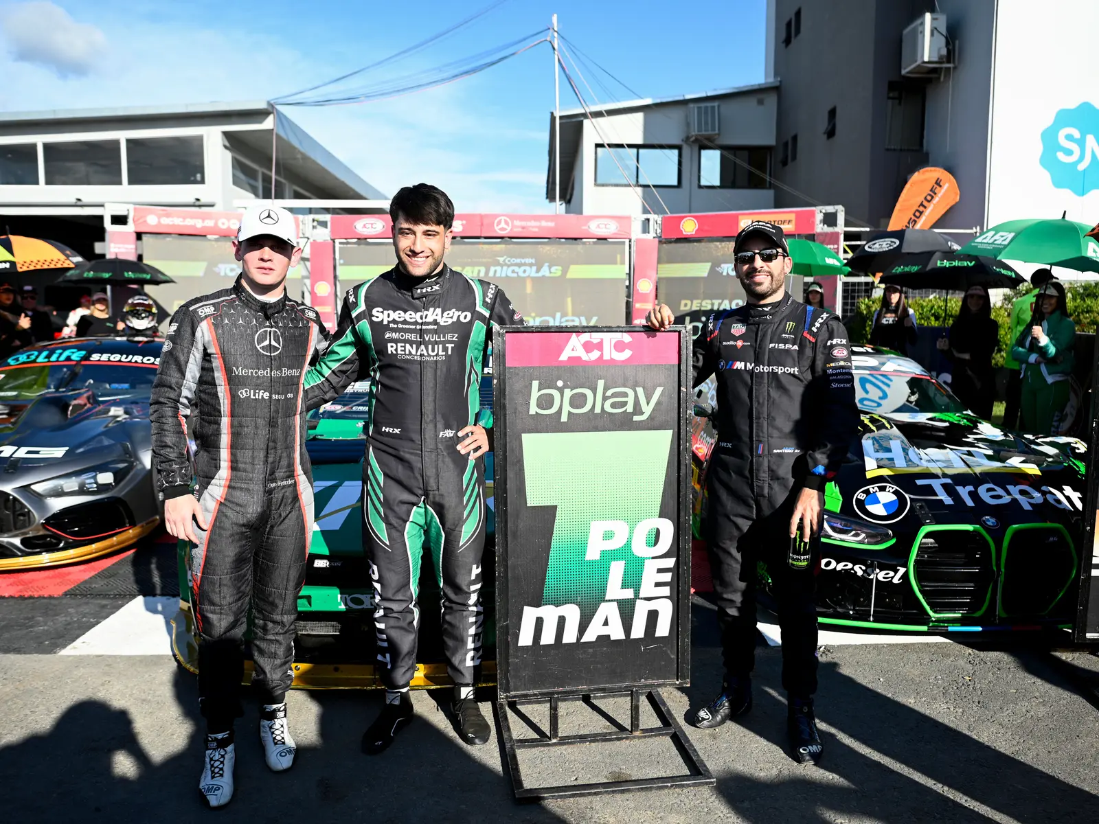 La clasificación del sábado: 1° Faín, 2° Santero y 3° Fritzler