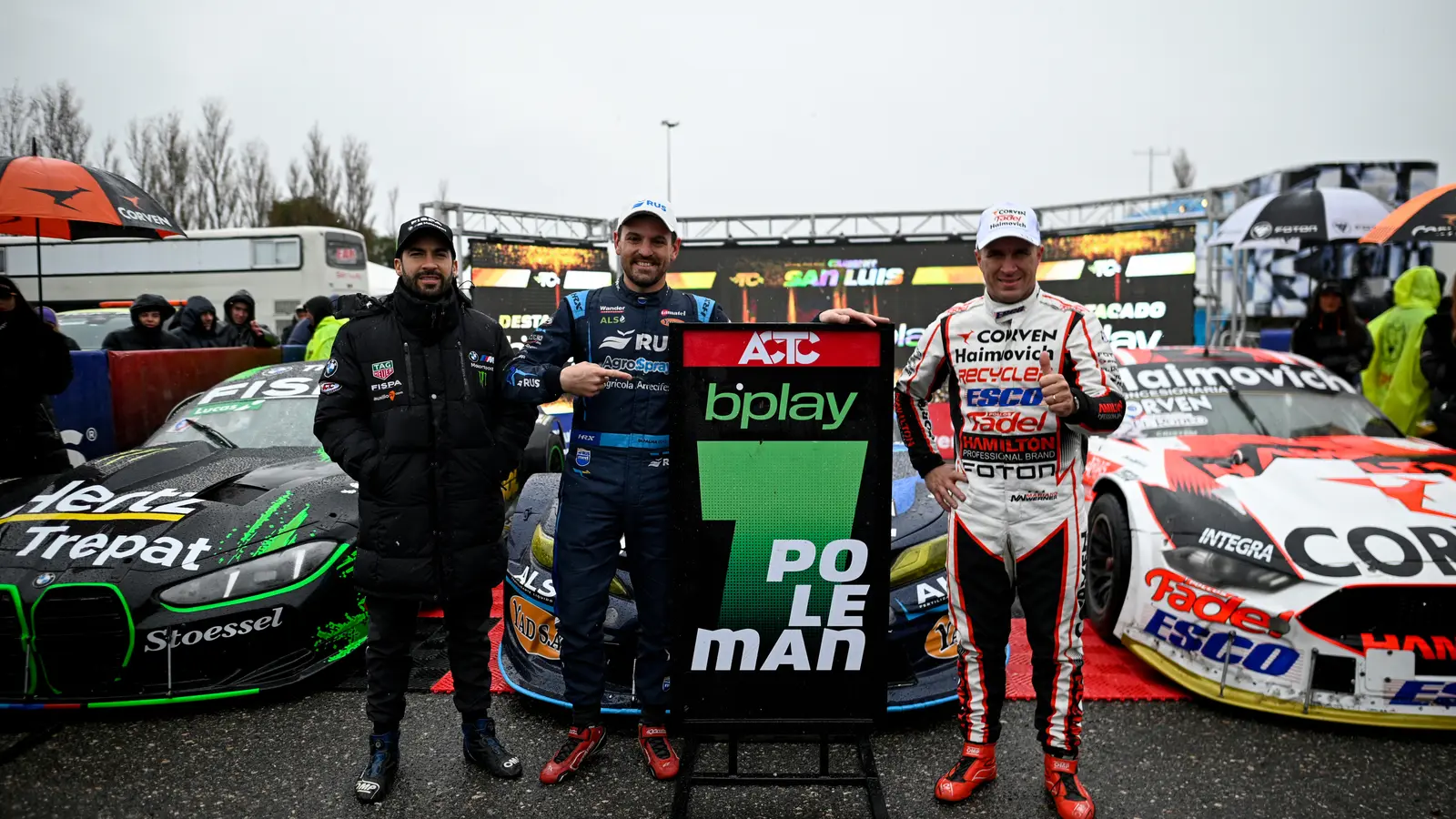 Los 3 más rápidos del sábado (Di Palma, Santero y Werner)