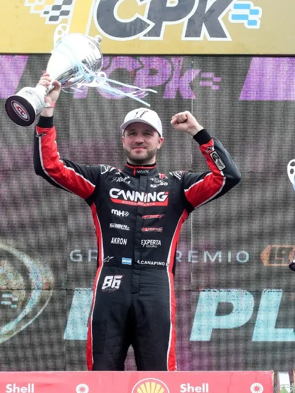 Canapino, triunfo y punta del campeonato